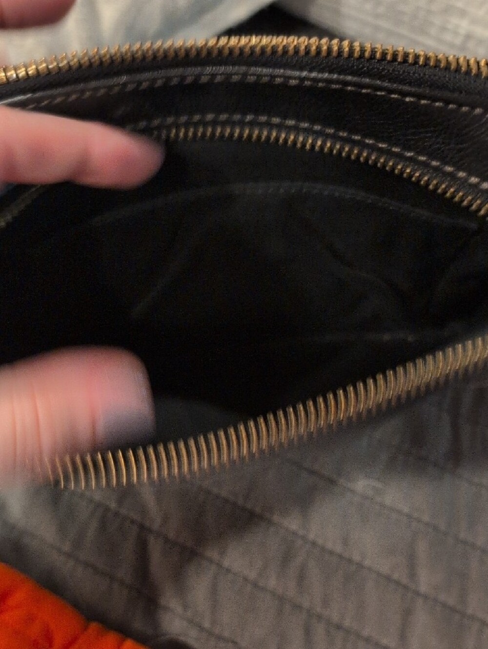 Fossil Black Leather Adjustable Strap Crossbody - Picture 3 of 5